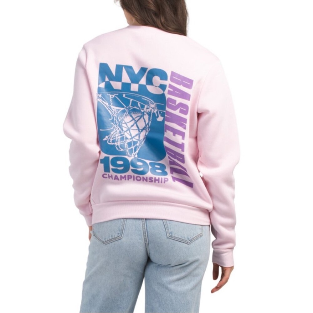 LOVE THEORY ESSENTIALS Cherry Blossom Long Sleeve London Pull Over Sweatshirt